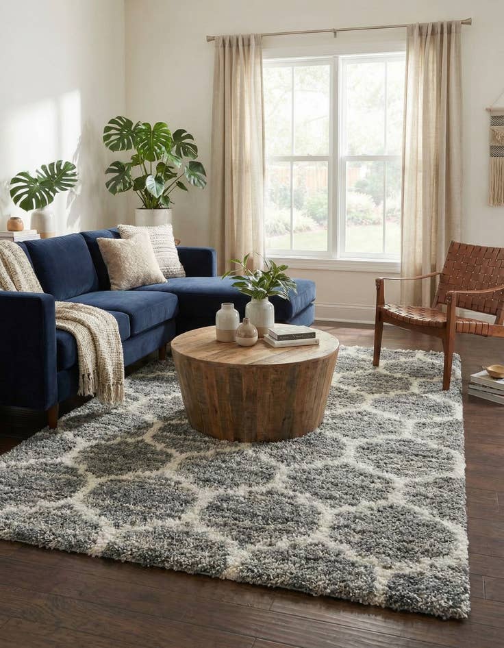 Detail image of 8' x 10' Athena Shag Rug