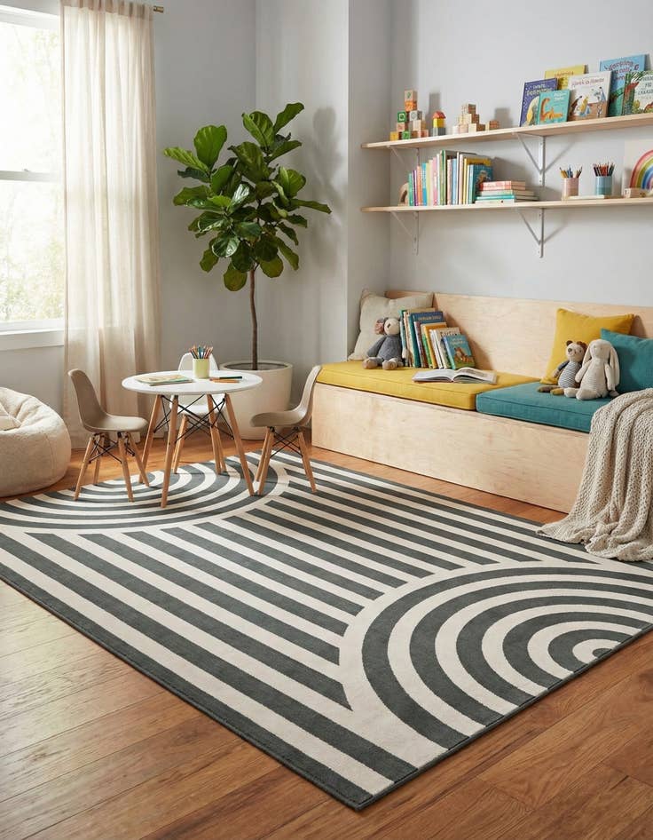 Detail image of 7' 10 x 10' Whimsy Kids Rug