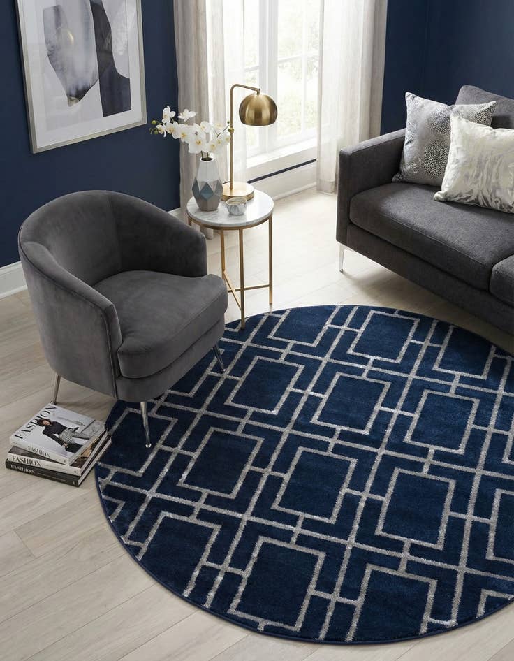 Detail image of 5' 3 x 5' 3 Marilyn Monroe&trade; Glam Deco Round Rug