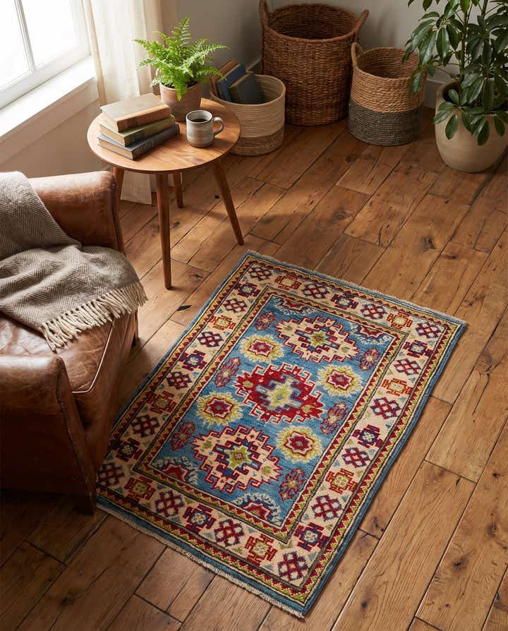 2' 2 x 2' 11 Hand Knotted Kazak Rug