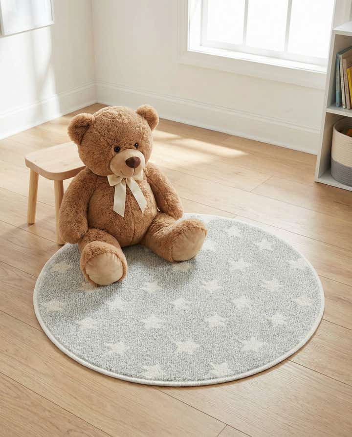 2' 2 x 2' 2 Whimsy Kids Round Rug