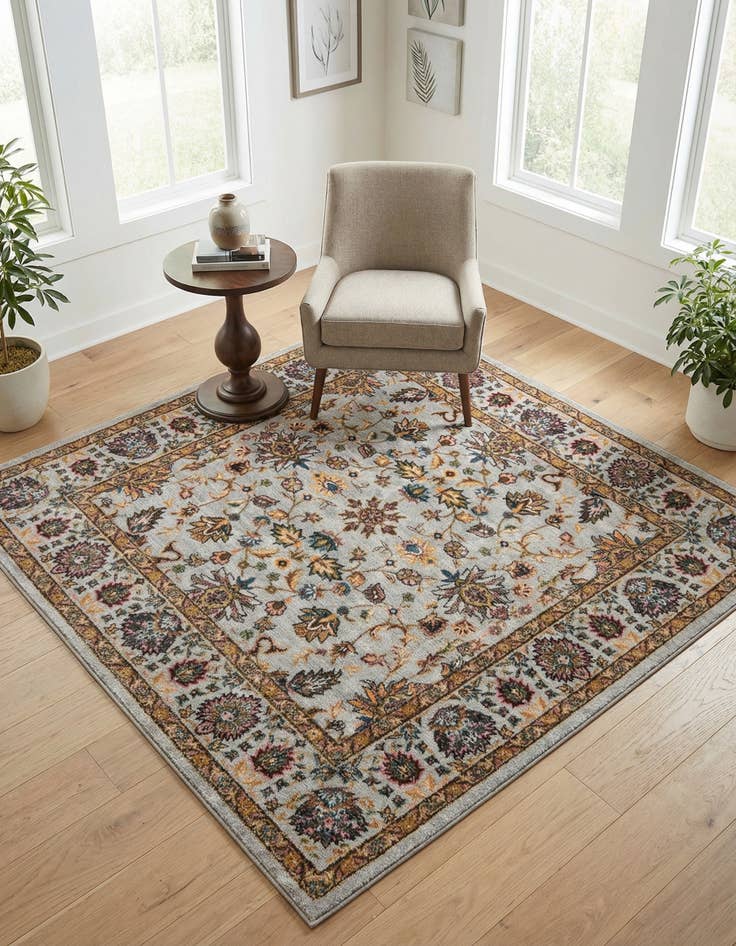 Detail image of 5' 3 x 5' 3 Medina Square Rug