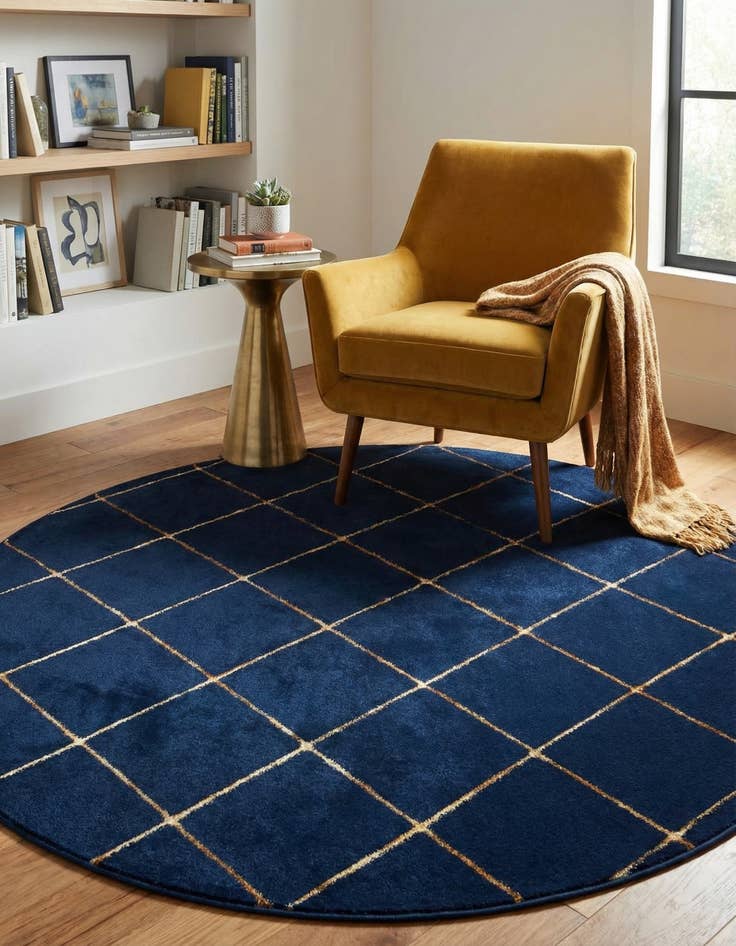 Detail image of 6' x 6' Vogue Geo Round Rug