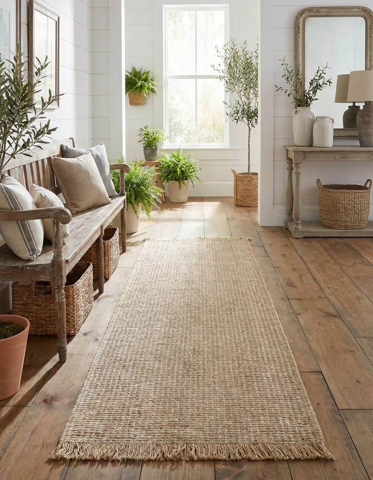 Detail image of 2' 7 x 10' Cottage Farm Runner Rug