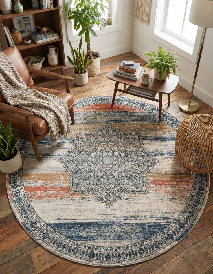 Detail image of 6' x 6' Nyla Round Rug