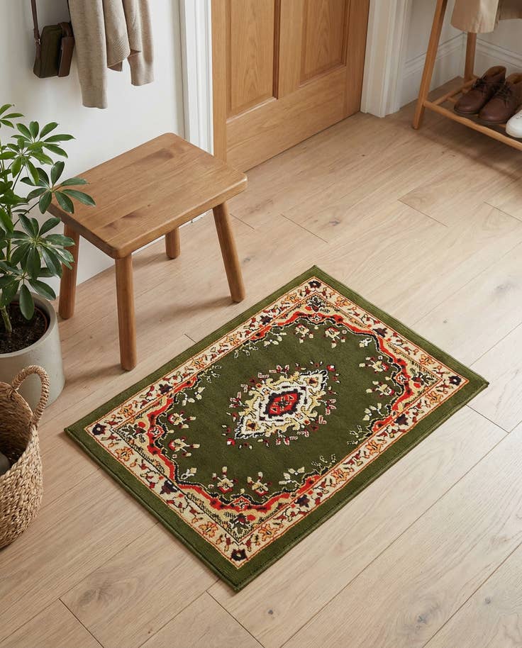 Detailansicht von 60cm x 95cm Mashad Design Teppich