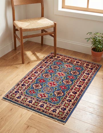 2' x 3' 1 Hand Knotted Kazak Rug