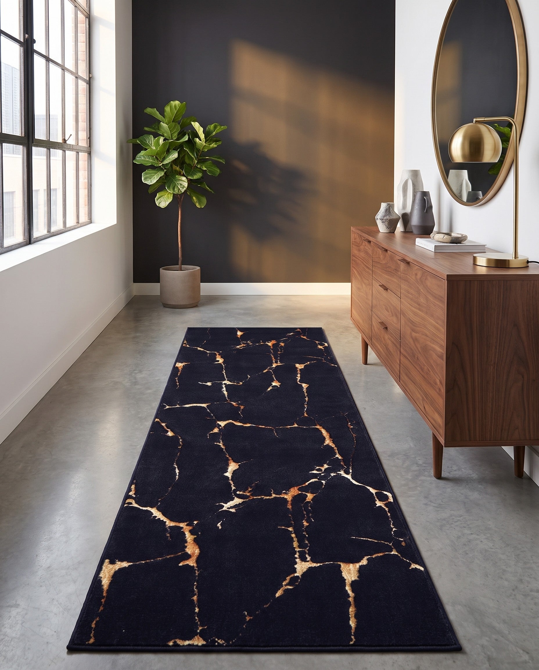 2' x 6' Vogue Geo Runner Rug