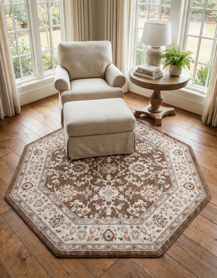 Detail image of 7' 10 x 7' 10 Charlotte Octagon Rug