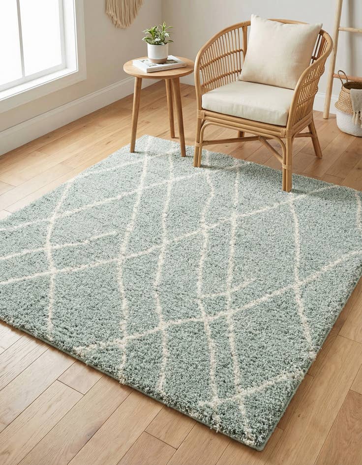 Detail image of 5' 3 x 5' 3 Soft Touch Shag Square Rug