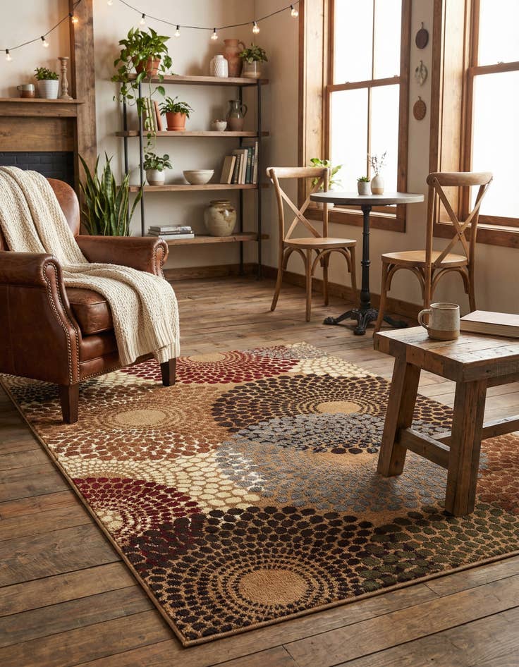 Detail image of 4' x 6' Coffee Shop Rug