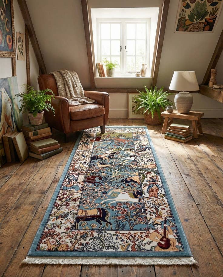 Detail image of 2' x 6' Nain Design Runner Rug