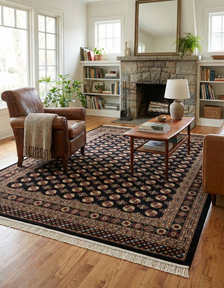 Detail image of 10' x 14' Bokhara Rug