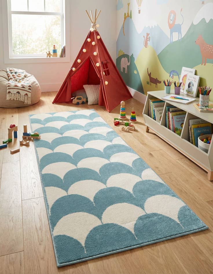 Detail image of 2' x 5' Whimsy Kids Runner Rug