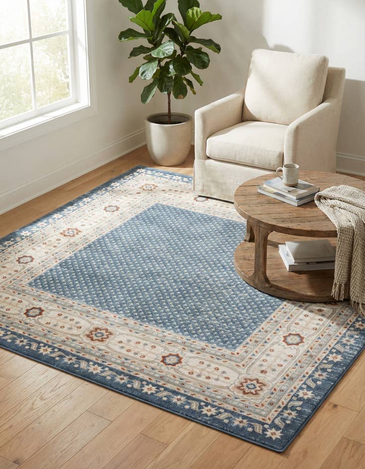 Detail image of 7' 10 x 7' 10 Charlotte Square Rug