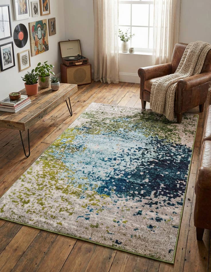 Detail image of 4' x 6'  Washable Casablanca Rug