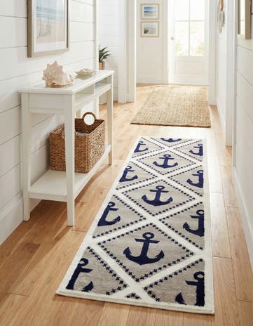 Gray Metropolis Runner Rug