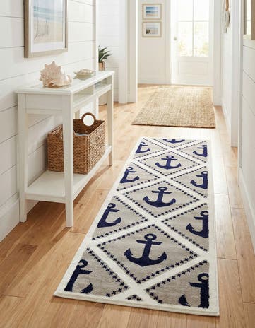Gray Metropolis Runner Rug