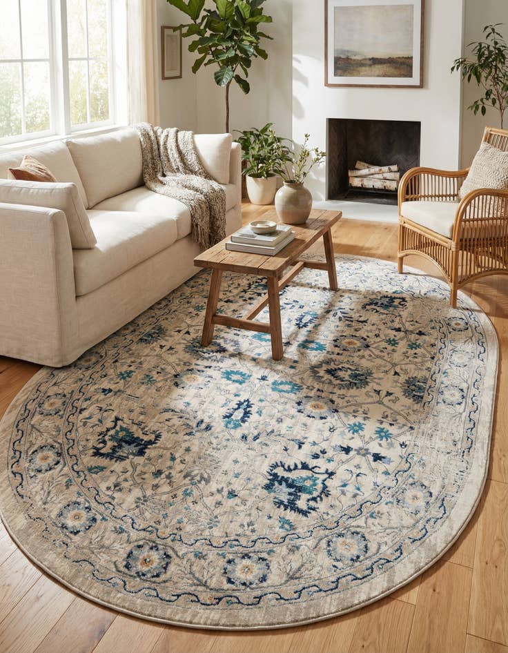 Detail image of 7' 10 x 10' Stockholm Oval Rug