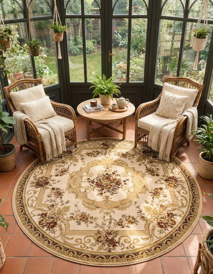 Detail image of 7' x 7' Chateau Round Rug