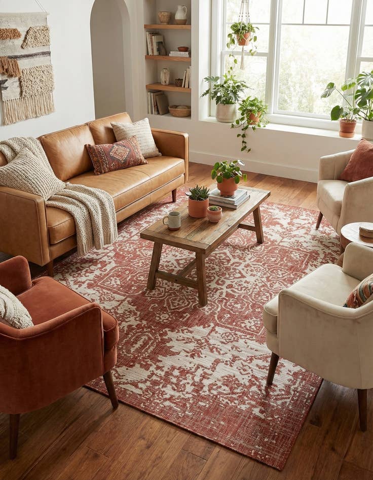 Detail image of  7' 10 x 10'  Washable Jill Zarin Dubai Indoor / Outdoor Rug