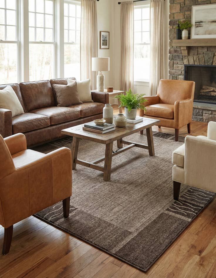 Detail image of 7' 10 x 7' 10 Angelica Square Rug