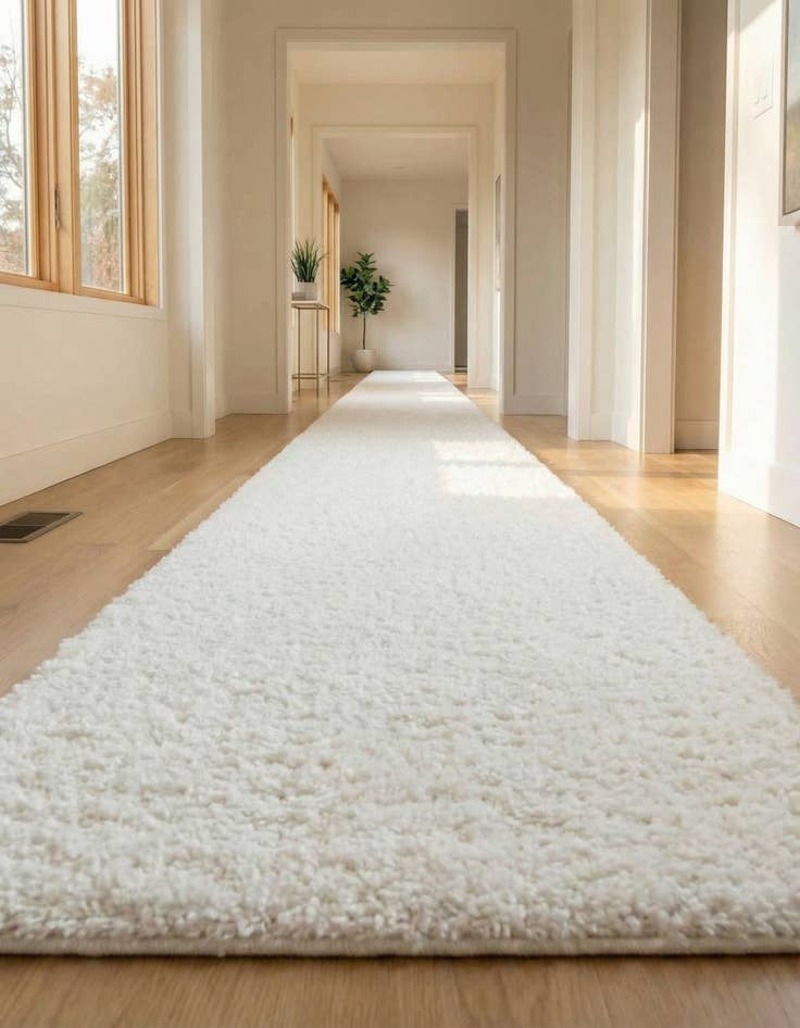 Detail image of 2' 7 x 16' 5 Zermatt Shag Runner Rug