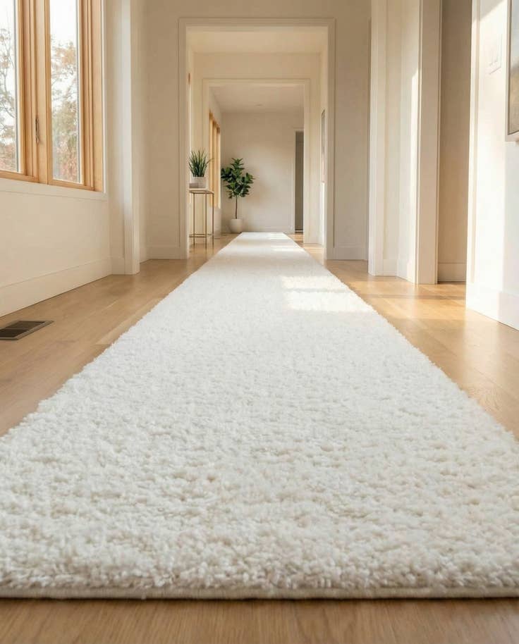 Detail image of 2' 7 x 16' 5 Zermatt Shag Runner Rug