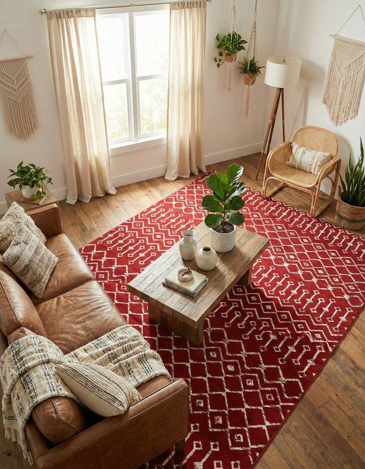 Detail image of 7' x 10' Kasbah Trellis Rug