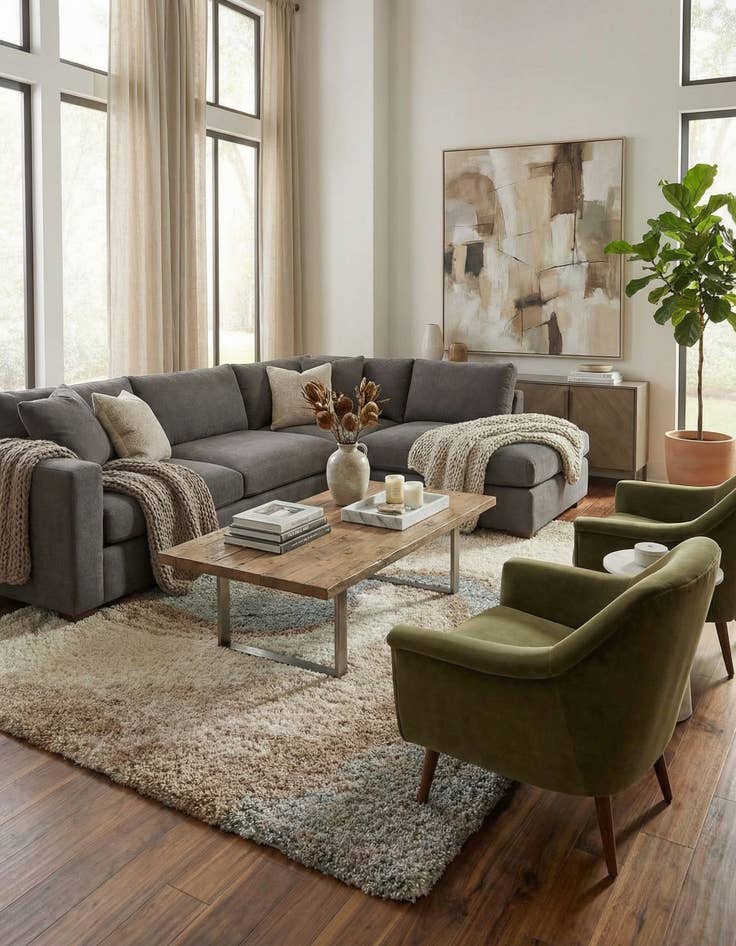 Detail image of 9' x 12' Soft Touch Shag Rug