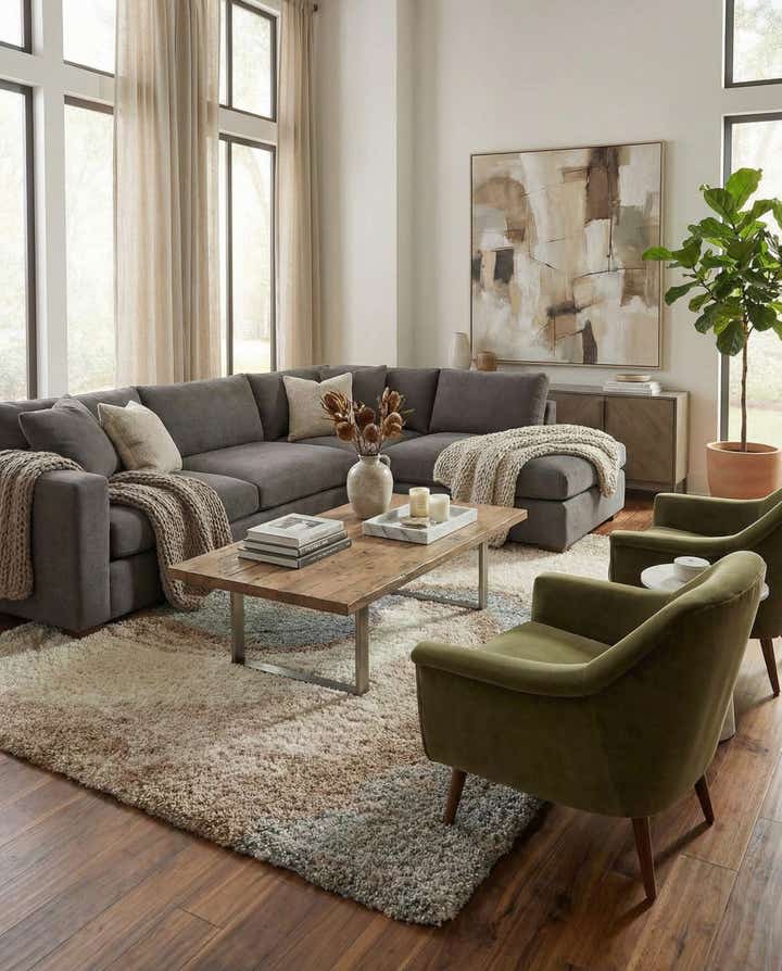 9' x 12' Soft Touch Shag Rug