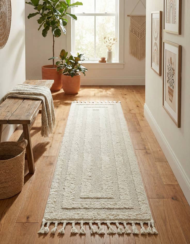 Detail image of 2' x 6' Boho Runner Rug