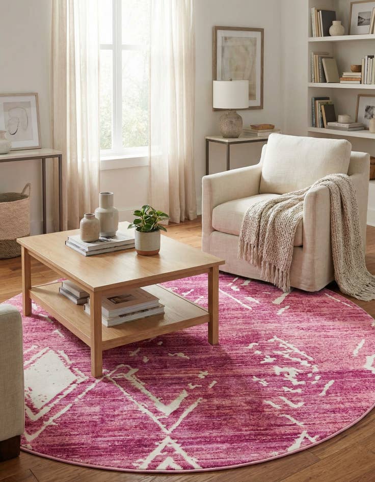 Detail image of Jill Zarin 7' 10 x 7' 10 Uptown Carnegie Hill Round Rug