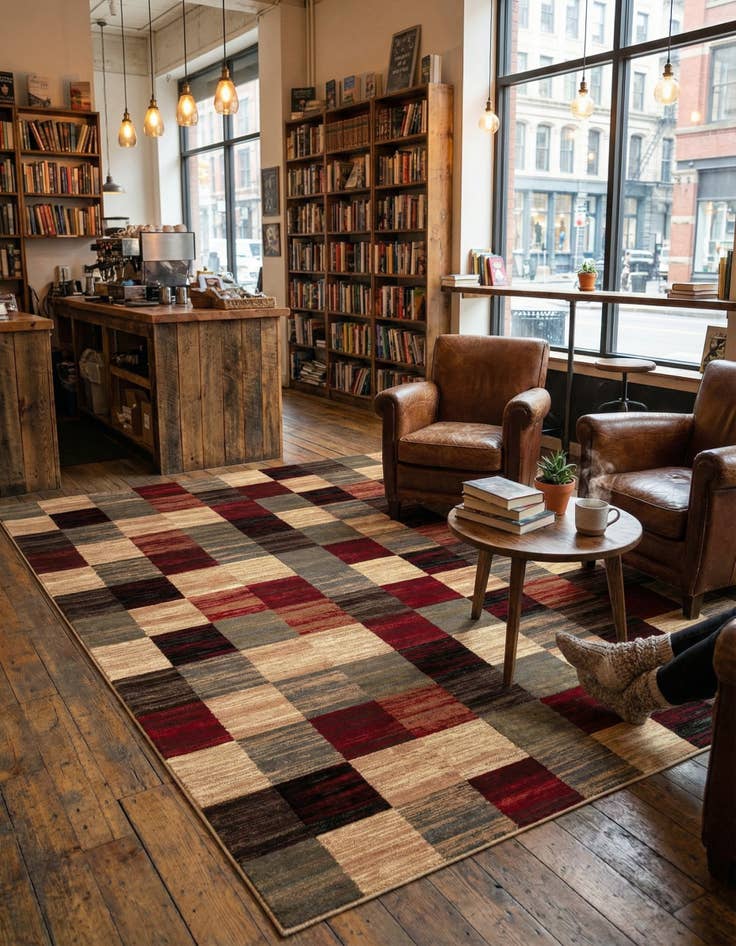 Detail image of 9' x 12' Coffee Shop Rug