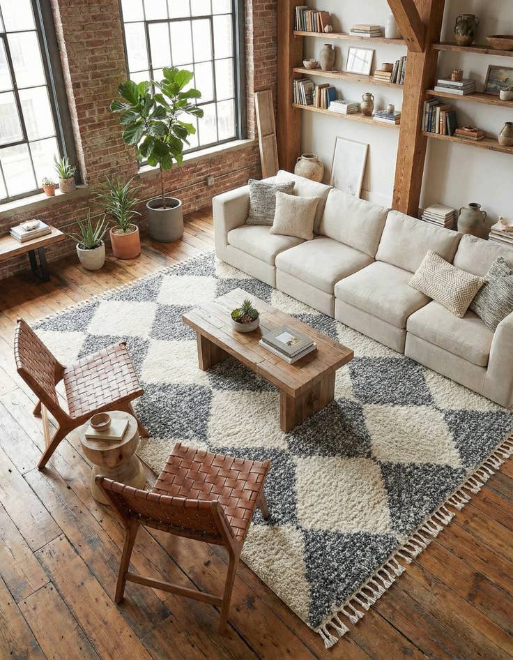 Detail image of  9' x 12' Serenity Shag Rug