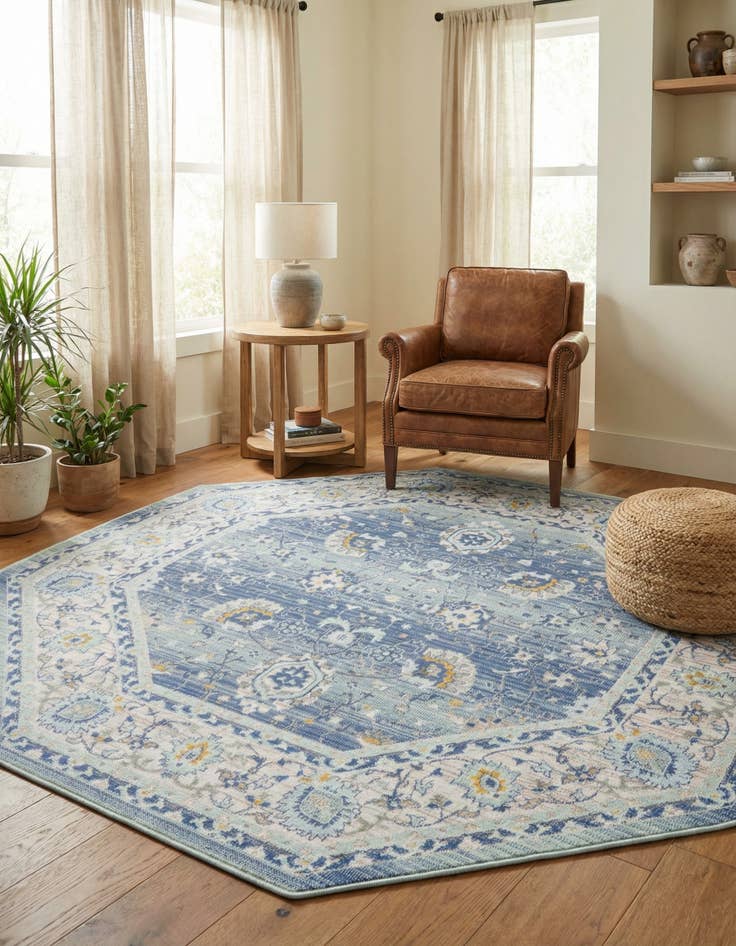 Detail image of 7' x 7' Whitney Octagon Rug