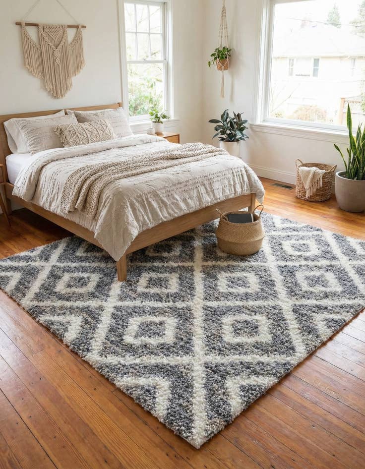 Detail image of 8' x 8' Lagom Shag Square Rug