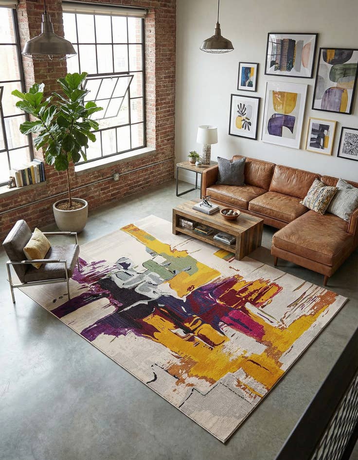 Detail image of 9' x 12' 2  Washable Casablanca Rug