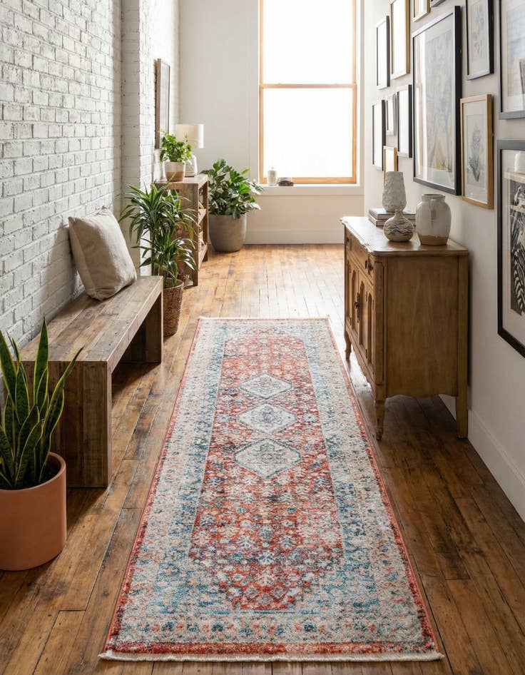 Detail image of 2' x 6' Newport Runner Rug