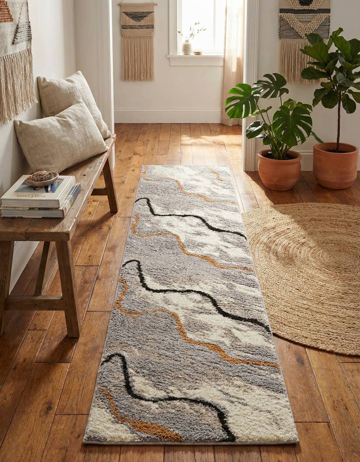 Detail image of 2' x 8' Sepia Runner Rug