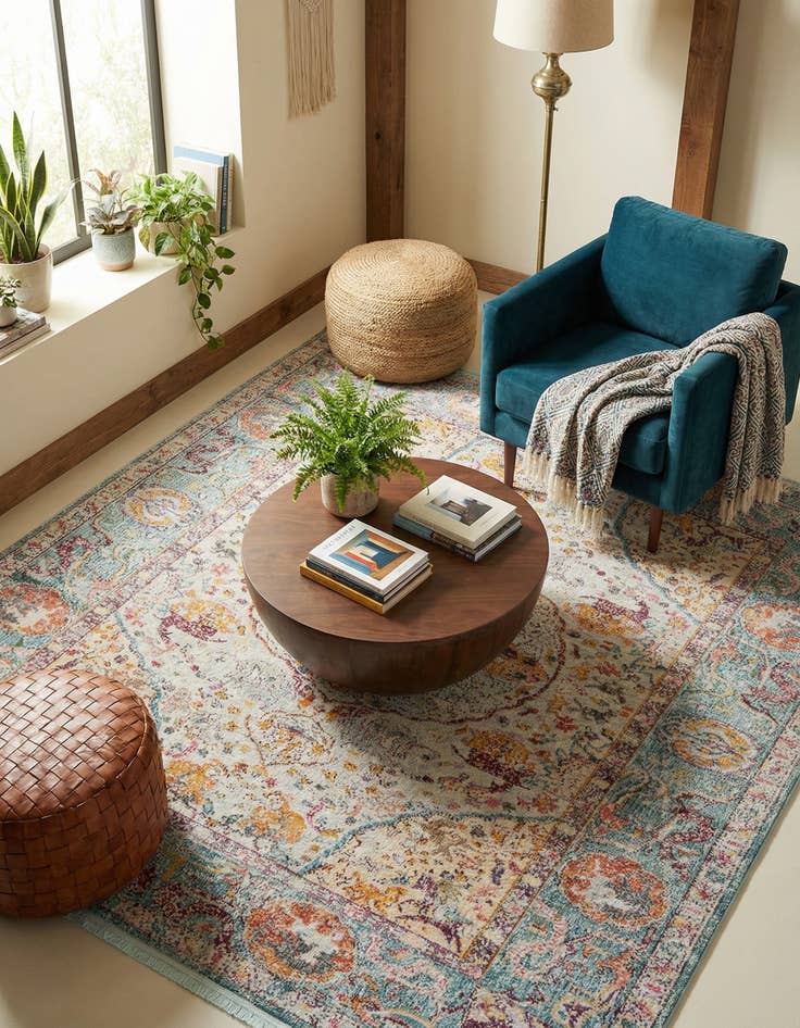 Detail image of 8' x 8' Santiago Square Rug