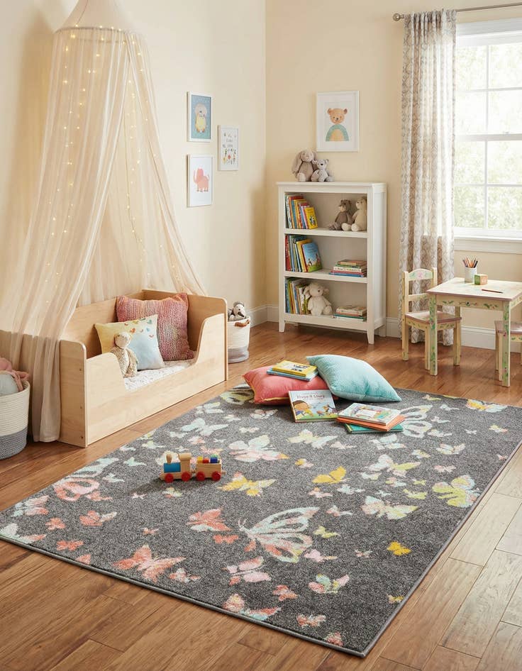 Detail image of 4' x 6' Whimsy Kids Rug