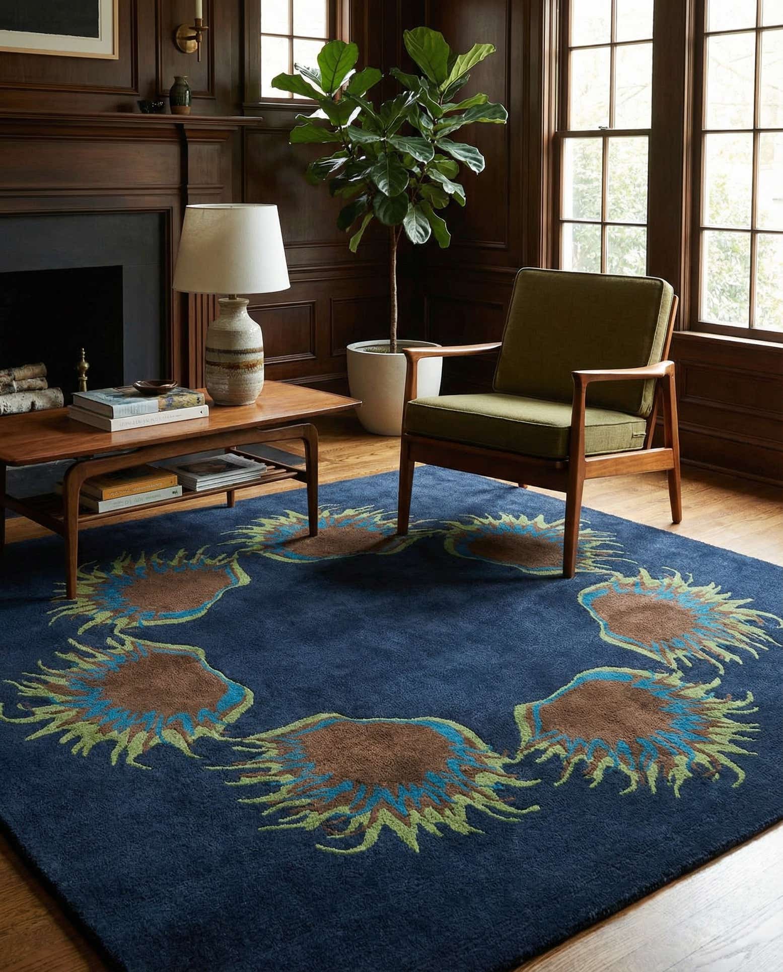 7' 5 x 7' 7 Luna Wool Square Rug