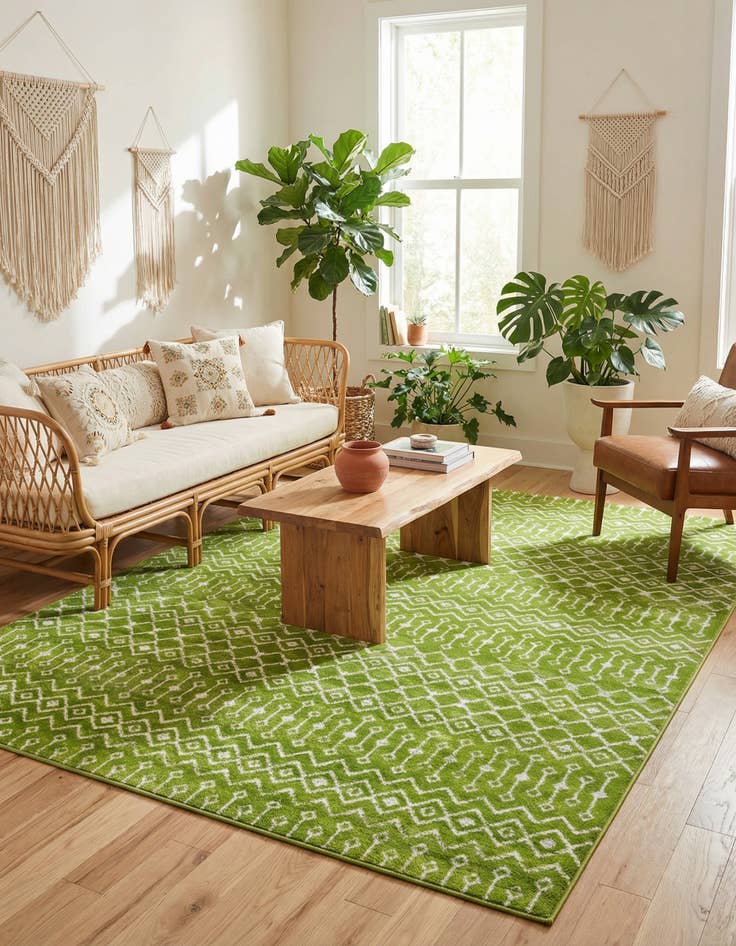 Detail image of 10' x 13' Kasbah Trellis Rug