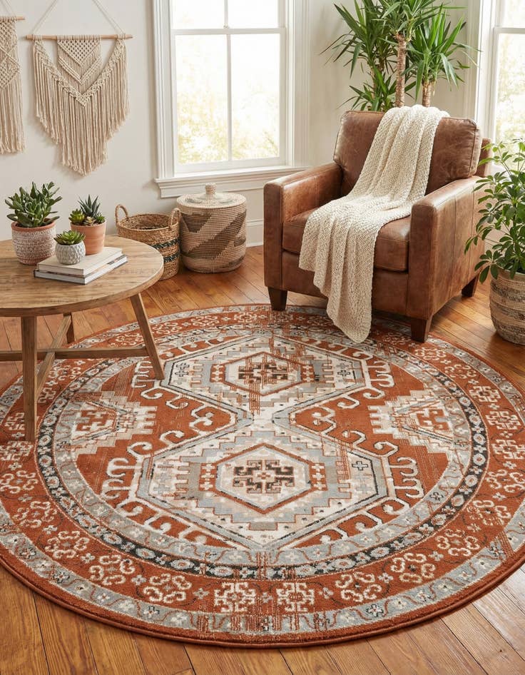 Detail image of 6' 1 x 6' 1 Charlotte Round Rug