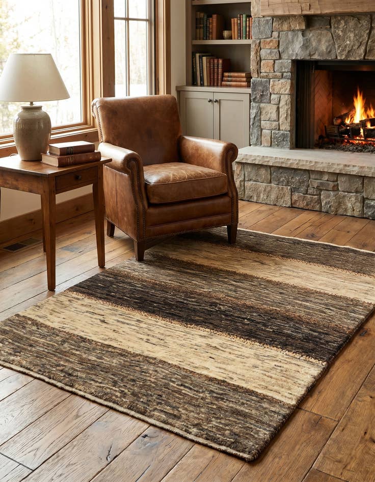 Detail image of 3' x 3' 9 Gabbeh Rug