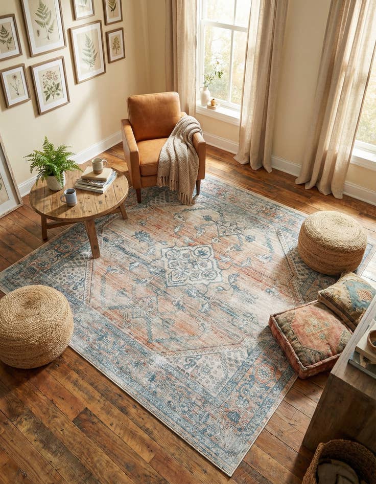 Detail image of 8' x 8' Newport Square Rug