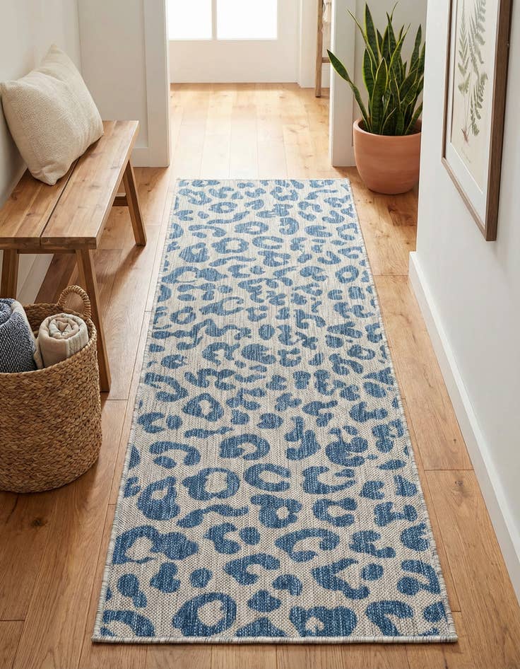 Detail image of 2' x 6'  Washable Safari Indoor / Outdoor Runner Rug