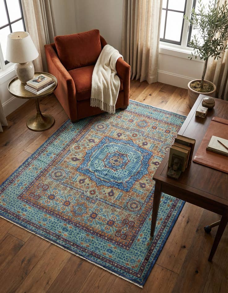 Detail image of 5' 1 x 6' 4 Amina Rug