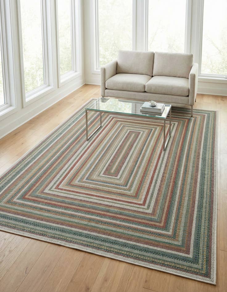 Detail image of 5' 3 x 7' 7  Washable Baja Indoor / Outdoor Rug